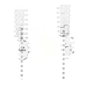 100W 1-Light Medium E-26 Incandescent Wall Sconce in Polished Chrome